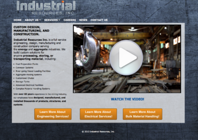 New Website and Video Content for Industrial Resources